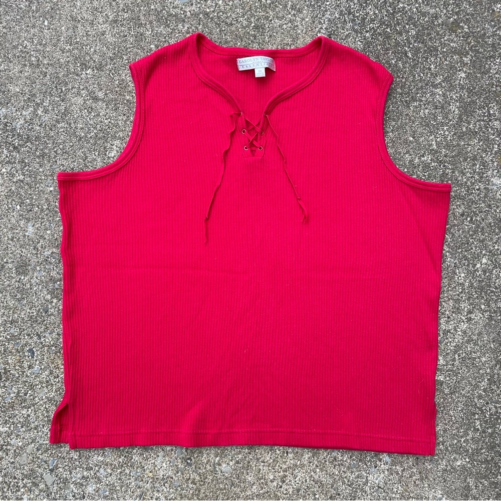Vintage Carolyn Taylor red tank top